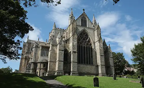 The exterior of Ripon Cathedral